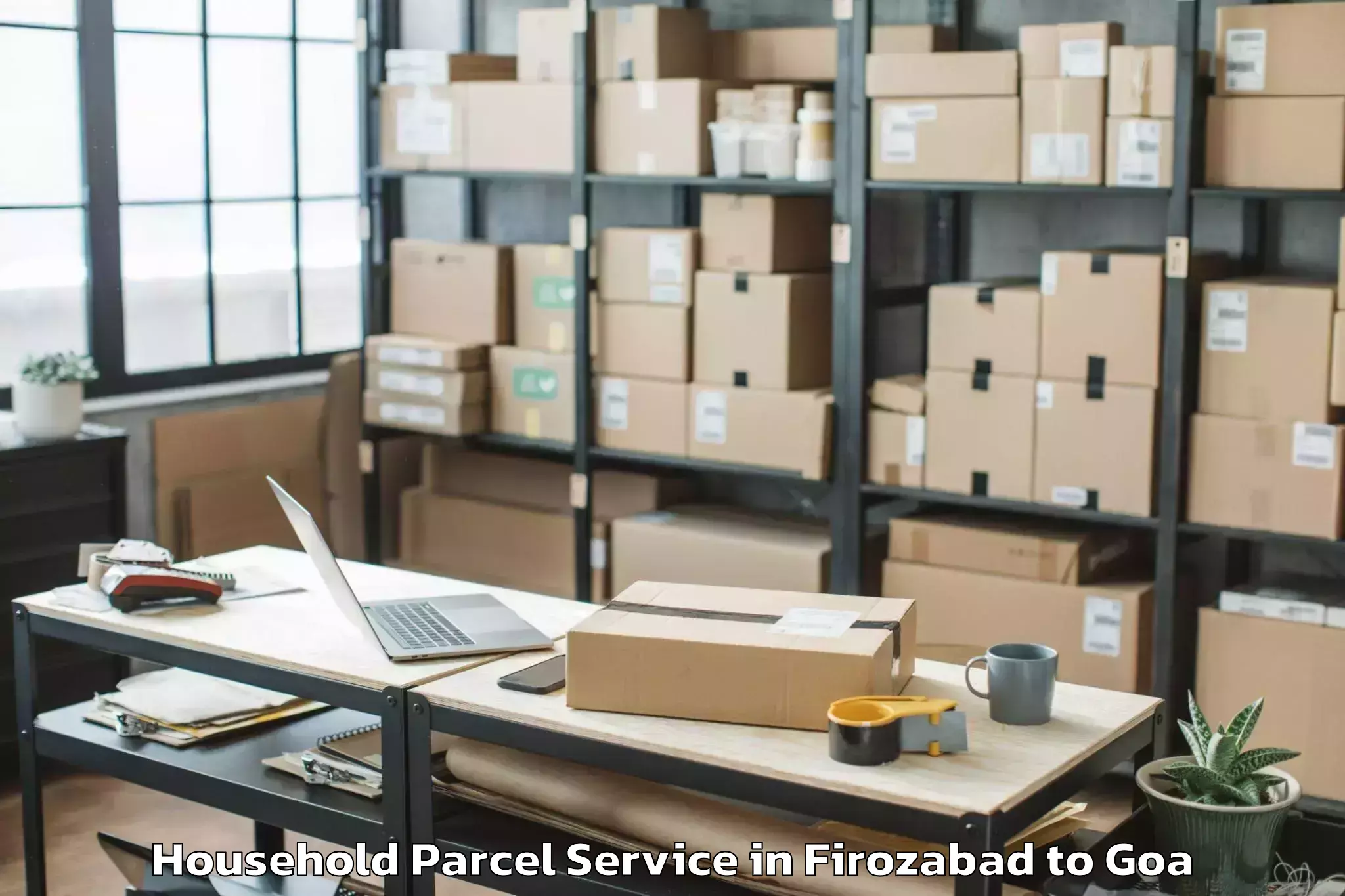 Book Your Firozabad to Ponda Household Parcel Today